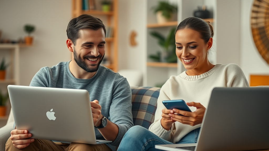 Engaged end-users interacting with seamless digital banking platform, BFSI domain expertise in delivering superior user experience